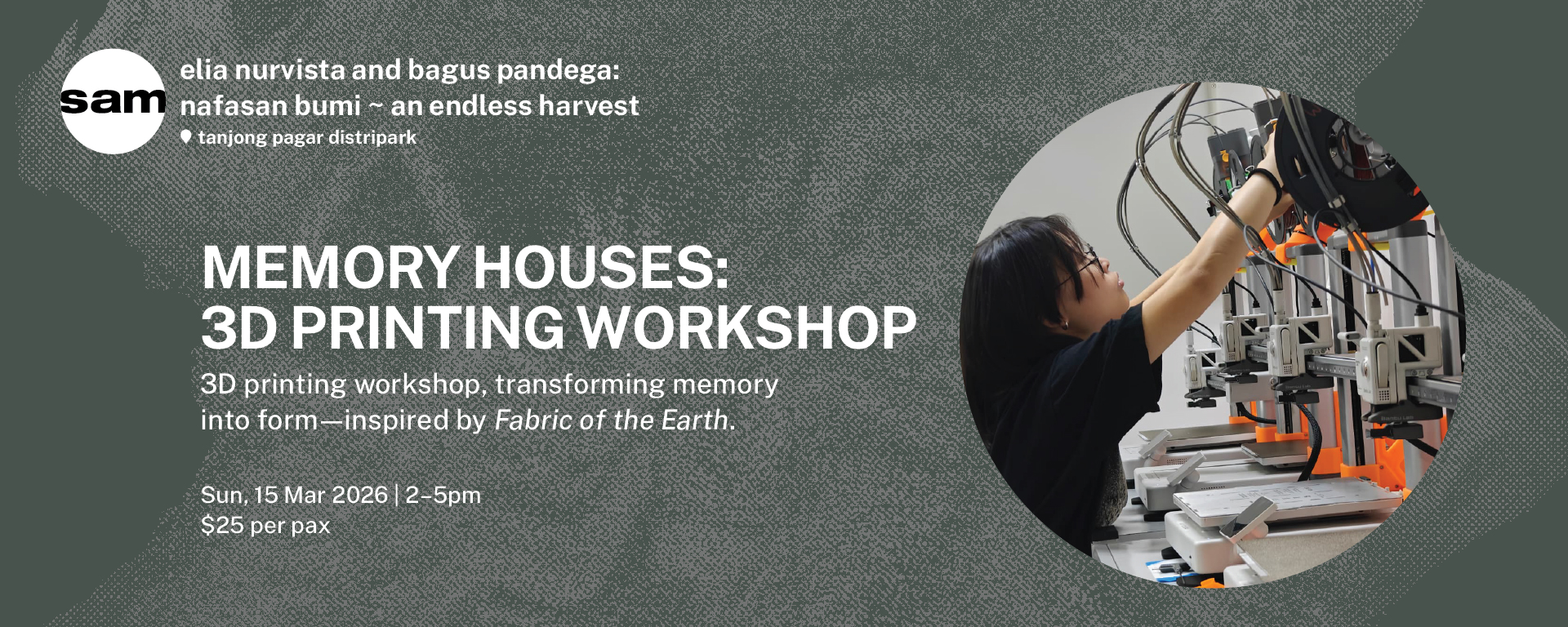 Memory Houses: 3D Printing Workshop (with ALT TAB, Bagus Pandega) 