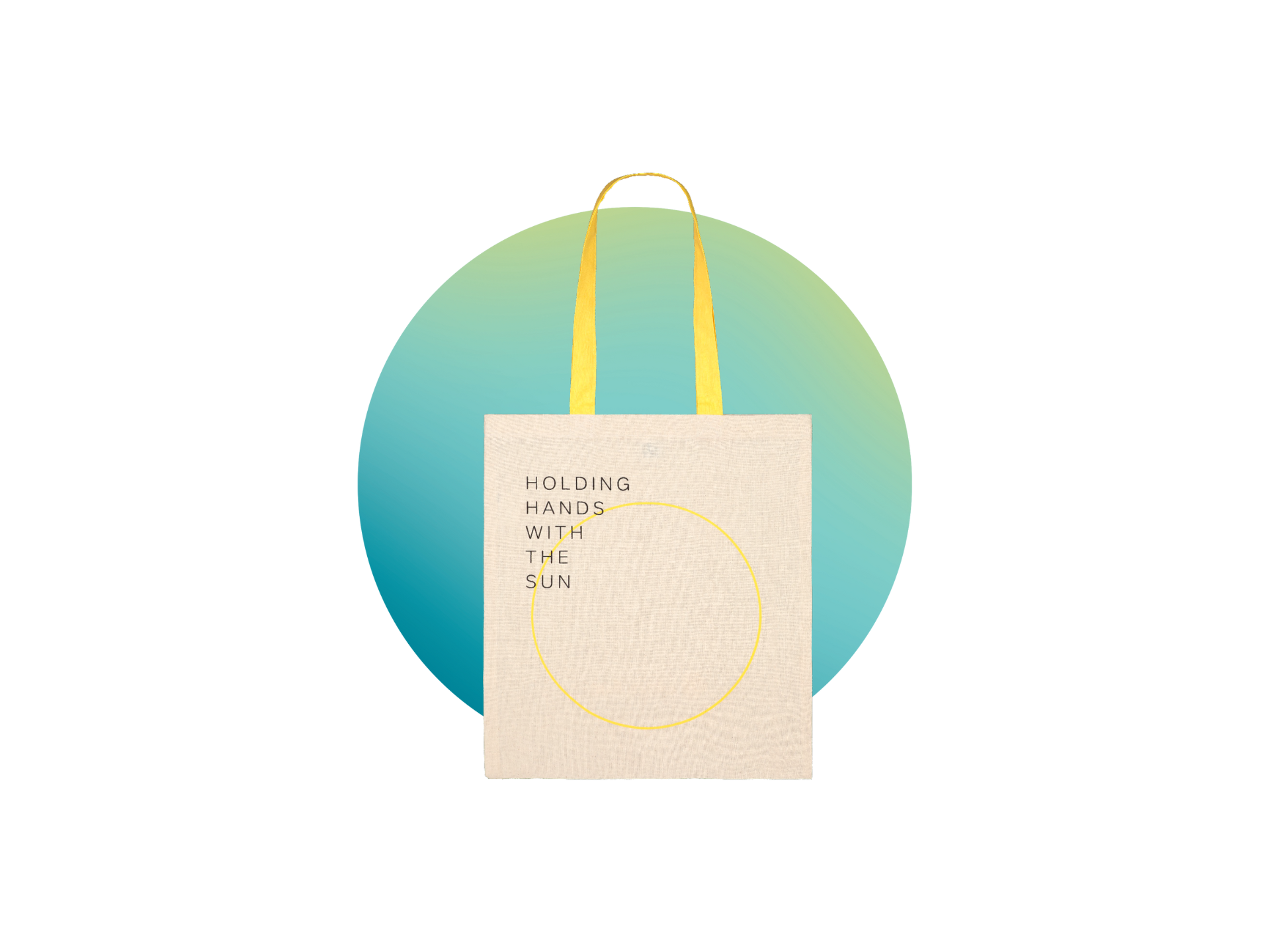 “Holding hands with the sun” Tote Bag