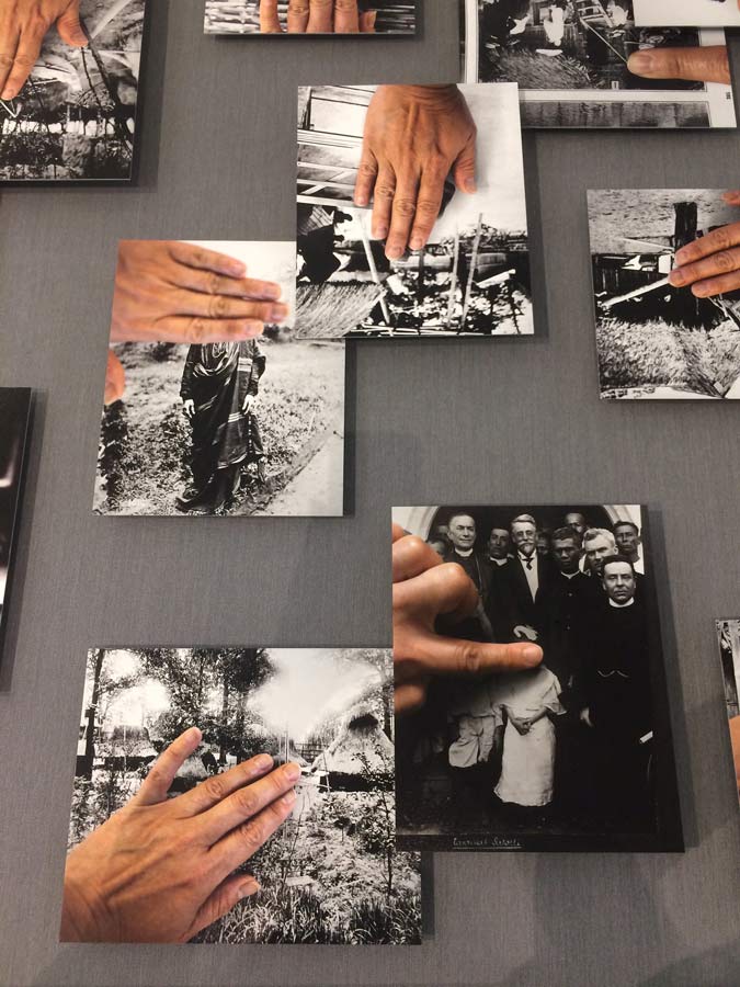 'Block Out the Sun' (detail). Stephanie Syjuco. 2019. Thirty archival pigment prints, 8 x 10 in, mounted on aluminum and displayed in custom vitrine. Collection of Singapore Art Museum.