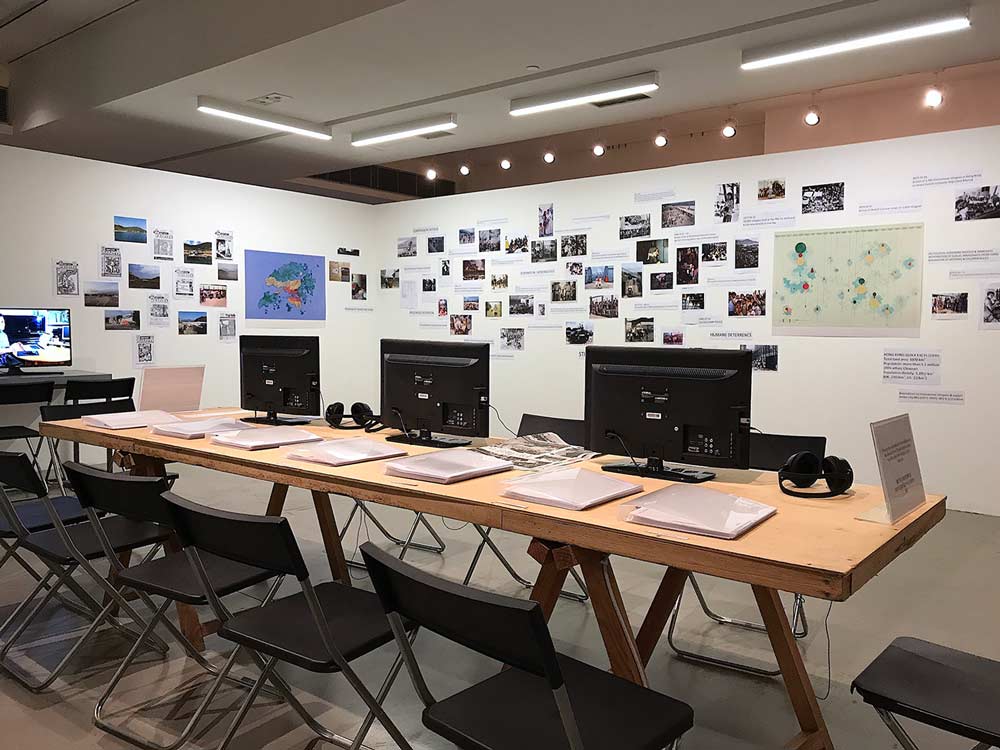 Tiffany Chung. 'The Unwanted Population: Vietnam Exodus Project, Hong Kong Chapter (1975–2000).' 2017. Research Lab at Spring Workshop.