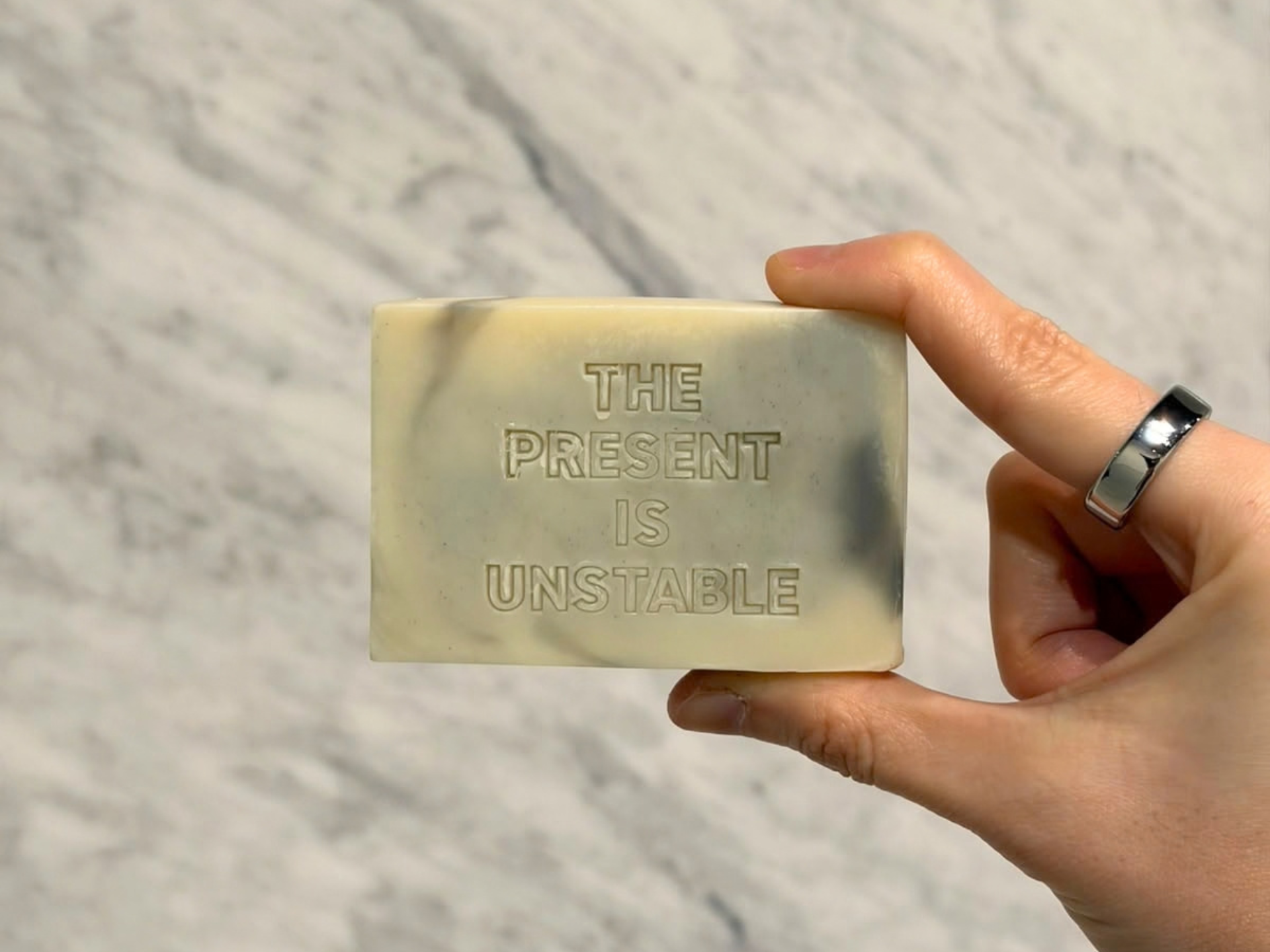 Marbled Charcoal Face & Body Soap Bar